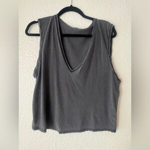 Free People Women’s Gray Loose Tank (slightly cropped)